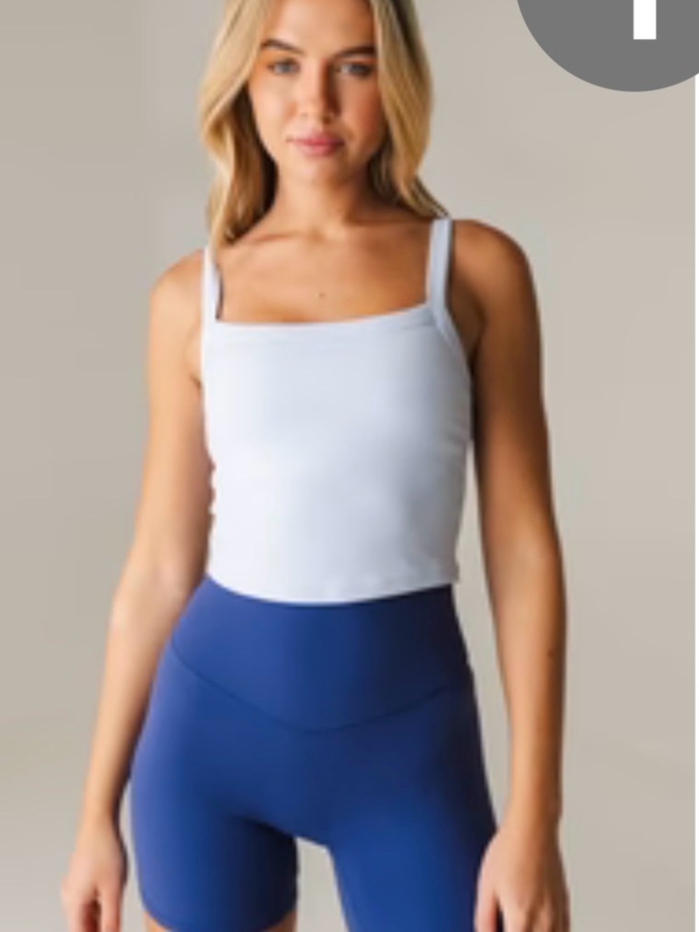 Vitality Cloud II Square Tank - Ice (Size S)